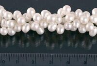 Echte Zucht-Perlen-Kette+Armband Set P043 weiß 3-reihig Perlen-Collier
