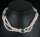 Zucht-Perlen-Collier P901 3-reihig weiß mit Türkisen Perlencollier 44cm NEU