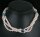 Zucht-Perlen-Collier P901 3-reihig weiß mit Türkisen Perlencollier 44cm NEU