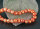 P064 Echter Süßwasser-Perlen-Strang barock 5-6mm 40cm lang offen orange