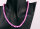 P076 Echter Süßwasser-Perlen-Strang barock 6-7mm 39cm lang offen Pink
