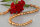 P411 Echter Süßwasser-Perlen-Strang barock 7-8mm 40cm lang offen goldbraun