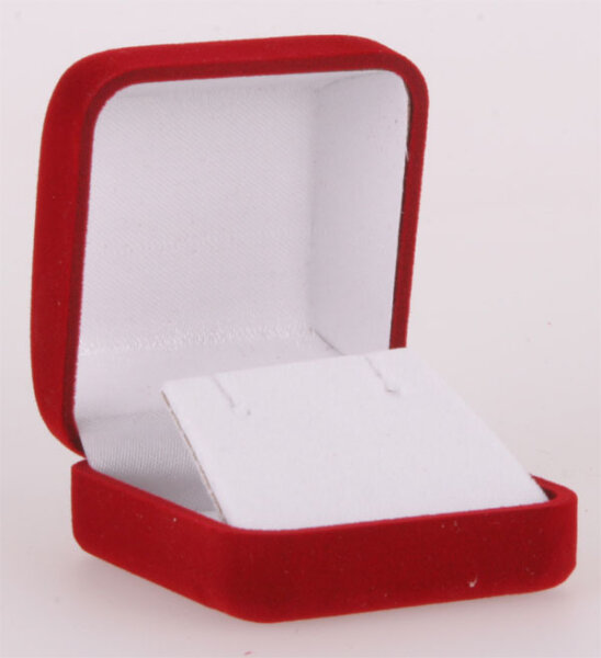 Geschenkbox Rot für Ohrringe - Ohrstecker