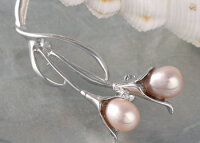 Exquisite Brosche P304 Blume mit 2...