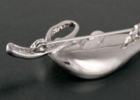 Brosche Süßwasser P297 Zucht Perlen 3-Perlen...
