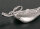 Brosche Süßwasser P297 Zucht Perlen 3-Perlen Lachsfarben 6-7mm Apricot