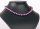 P394 Echter Süßwasser-Perlen-Strang barock 8-9mm 40cm lang offen Pink metallic