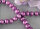 P394 Echter Süßwasser-Perlen-Strang barock 8-9mm 40cm lang offen Pink metallic
