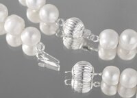 Set Armband+Kette mit echter Jade Schnappverschluss Kette ca. 43cm T03