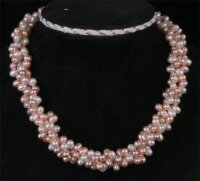 Collier Set Kette 45cm + Armband 3-Farbig Tricolore Top...