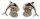 Ohrstecker Delphin Silber  - 925 Sterling Silber - mit Strass Steinen OSDSS01