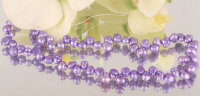 S101 Perlenstrang  Süsswasser Perlen-Strang offen  Perlen irregular ca 5-8mm  - violett -