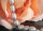 P022  Echter Süßwasser-Perlen-Strang barock 7-8mm 38cm lang offen silbergrau